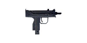 The Ingram .45 submachine gun.