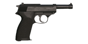 The P1 9 mm handgun.
