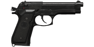 The M9 9 mm handgun.