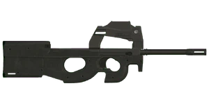 The ADR-97 5.7 mm submachine gun.