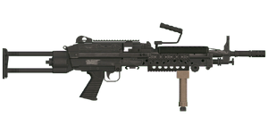The LIM-85 5.56 mm light machine gun.