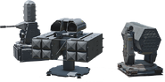 Overview of the USS Freedom's AA systems introduced with Jets DLC. The Centurion is shown in the centre of the three systems.