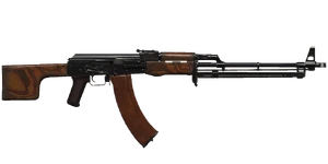 The RPK-74N 5.45 mm light support weapon.