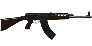 The Sa-58P 7.62 mm assault rifle.