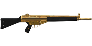 The G3A3A0 7.62 mm battle rifle.
