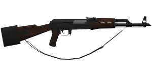 The KBKG 7.62 mm assault rifle.