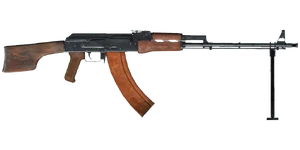The RPK-74 5.45 mm light support weapon.