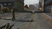 U.S. Marines push into the regional capital alongside remnants of the CDF's 8th Battalion.