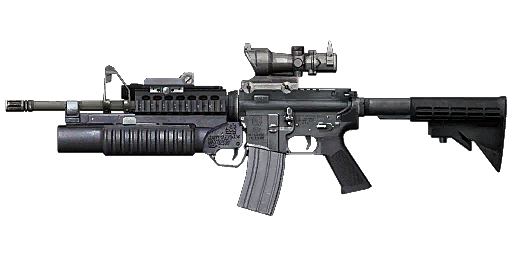 m4a1 assault rifle drawing