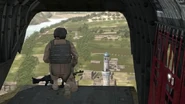 Arma2-chinook-01.jpg (43 KB) Rear gunner view. Note the low-mount M240 fitted to the ramp door.