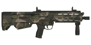 The Promet 6.5 mm assault rifle.