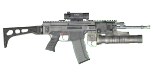 The CZ 805 A1 G1 5.56 mm assault rifle.