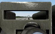 First person view of the launcher's sight.