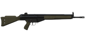The G3SG1 7.62 mm battle rifle.