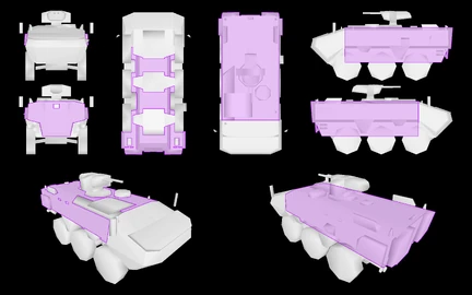 LEGEND:'"`UNIQ--ref-0000004E-QINU`"'Purple = armour_plate_23mm