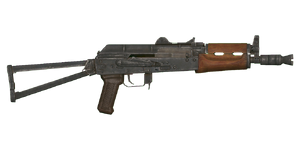The AKS-74U 5.45 mm carbine.