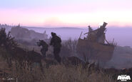 Promotional screenshot released during the Beta. Note the CSAT soldier in the background who is armed with a Zafir.