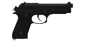 The M9 9 mm handgun.