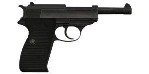 The P38 9 mm handgun.