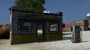 Abandoned station at the Hood Warehouse Complex.