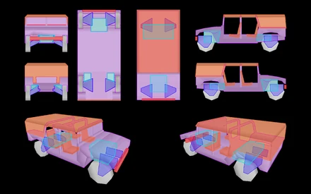 LEGENDDark blue = armor_11mm_plate.bisurfMagma = fabricp.bisurfPurple = armor_3mm_plate.bisurfRed = armor_5mm_plate.bisurfTeal = iron