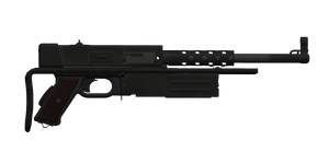 The MAT-49 (VC) 7.62 mm submachine gun.