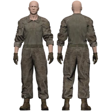 Desert - [Marine Combat Uniform (Rolled Up/Gloves)]