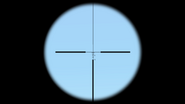 Scope reticle.