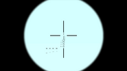 Scope reticle.