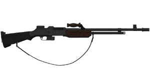 The M1918A2 7.62 mm light machine gun.