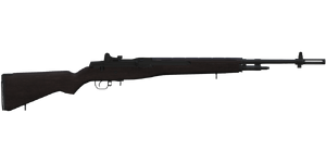 The M14 7.62 mm battle rifle.