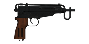 The VZ.61 (Sidearm) 7.65 mm machine pistol.