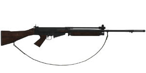 The L2A1 7.62 mm light machine gun.