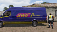 A van operated by SWIFD (2035)