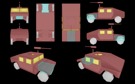 LEGENDMaroon = metalplate.bisurfTeal = iron.bisurfYellow = glassplate