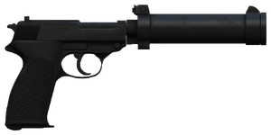 The P1SD 9 mm handgun.