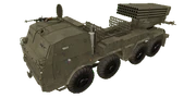 The , a wheeled multiple rocket launcher truck featured in .