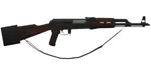 The KBKG 7.62 mm rifle.