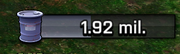 Example of a player's Fuel counter. Note the partially filled bar, indicating that they have not yet reached their maximum storage capacity.