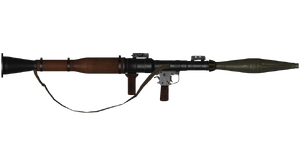 The B41 85 mm anti-tank grenade launcher.