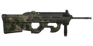 The Mk20 5.56 mm assault rifle.