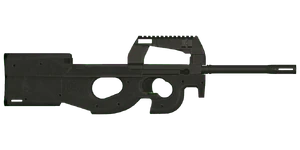 The ADR-97 TR 5.7 mm submachine gun.