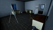 Office room (ground floor). The office was not directly connected to the waiting room and was separately accessible from another door at the front.