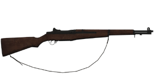The M1 Garand 7.62 mm rifle.