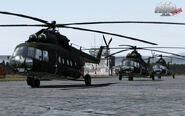 CDF-operated Mi-17s.