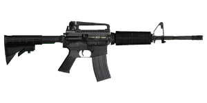 The M4A1 5.56 mm carbine.