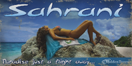Billboard advertisement for travels to Sahrani (2009)