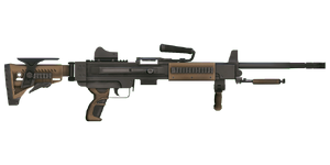 The Zafir 7.62 mm light machine gun.
