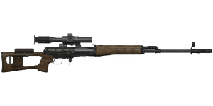 The OP-63 7.62 mm sniper rifle.