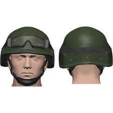 Olive - [Basic Helmet (Goggles)]